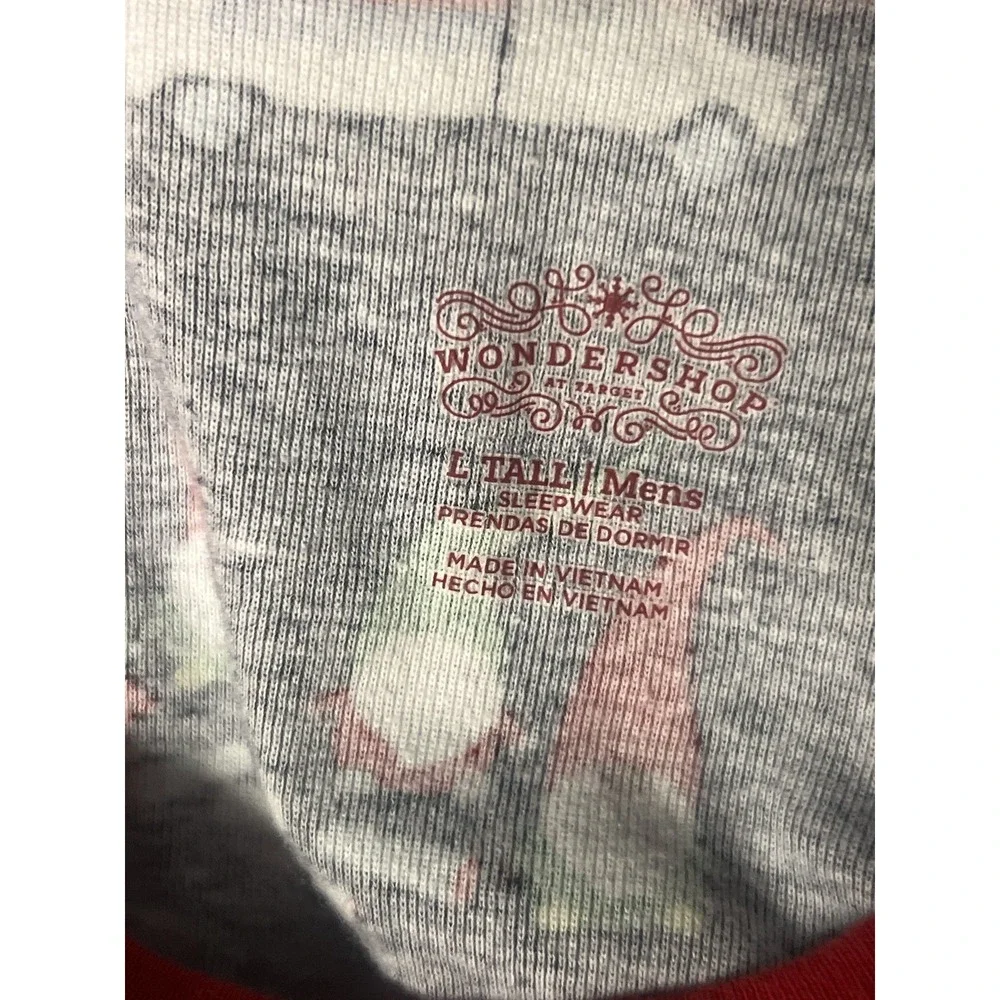 Wondershop Men's Pajama Set Christmas‎ Winter Light Weight Size L
